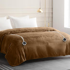 HOMLYNS LuxeHeat Heated Blanket Electric Blanket Queen Size, Soft Flannel - Image 7