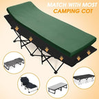 CYMULA Camping Cot Mattress 2in Memory Foam Sleeping Pad, Soft Warm Non-Slip - Image 3
