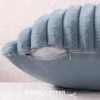 Pallene Faux Fur Plush Throw Pillow Covers 16x16 Set of 2, Luxury Soft Fluffy - Image 3