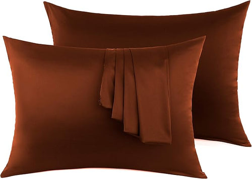 100% Silk Pillow Cases 2 Pack, Mulberry Silk Pillowcase by Victivic