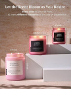 M&SENSE Large Cherry Blossom Scented Candle, 19.4oz Natural Soy Wax, 110-Hour - Image 6