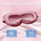Sleep Eye Mask for Men Women, Sleeping Mask for Side Sleeper, Travel Blackout - Image 6