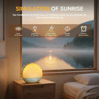 Geuuap Sunrise Alarm Clock White Noise Sound Machine - Image 3
