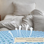 Simple&Opulence French Linen Blended Duvet Cover King, Flax Viscose Derived - Image 5