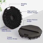 Manmihealth Silicone Back Scrubber & Soft Shower Face Brush Set 4 PCS, - Image 2