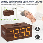 DreamSky Wooden Digital Alarm Clock - Image 6