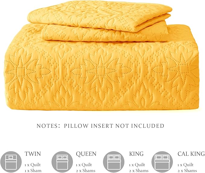 Exclusivo Mezcla Twin Quilt Bedding Set, Lightweight Soft Bedspreads Coverlets - Image 6