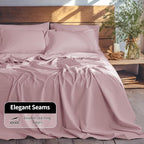 LBRO2M 100% Pure Linen Sheet Set Deep Pocket Up to 16" Bed Sheets Sets - Image 6