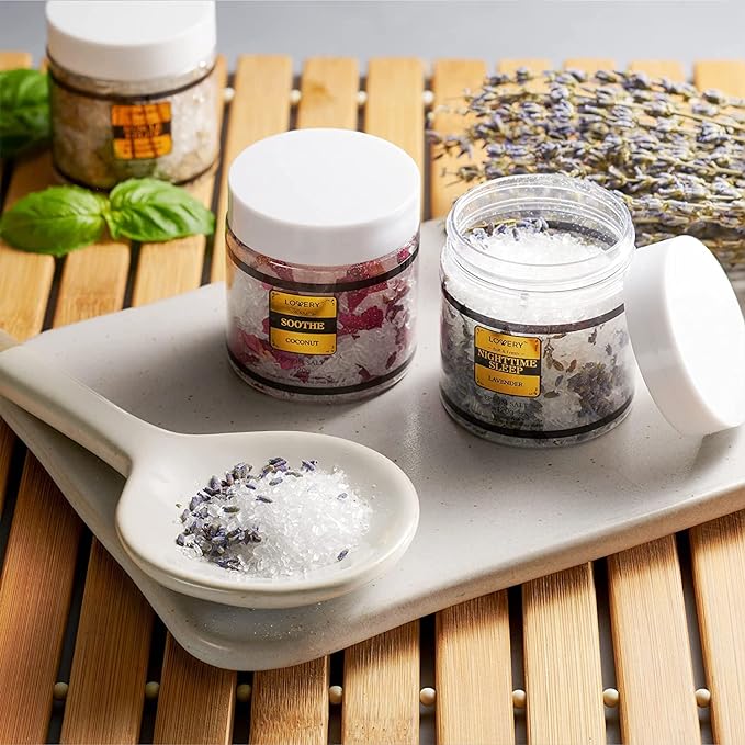 Mothers Day Gifts for Mom, Epsom Bath Salts Gift Basket Set, Self Care Salt - Image 5