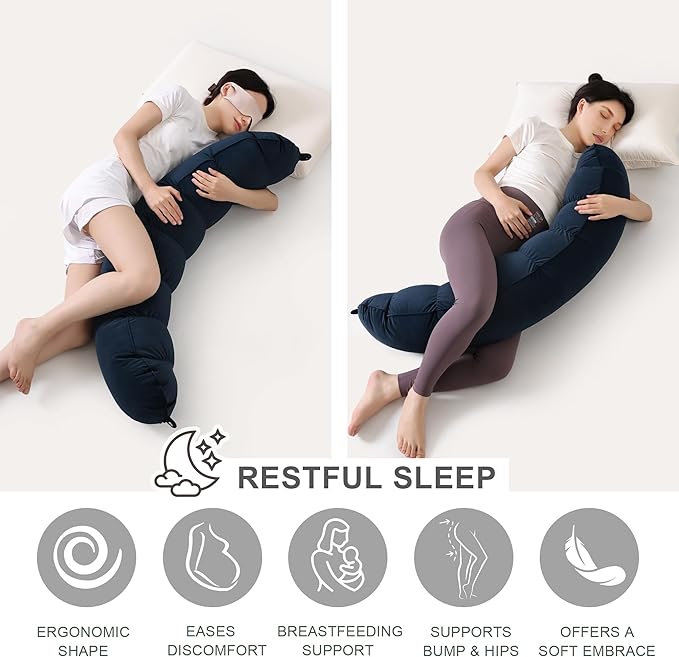 Peallow – Long Round Body Pillow - Image 5