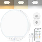 Rechargeable 8W Motion Sensor Ceiling Light Indoor, No Wiring & Magnetic by ShunFSC