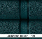 Cotton Craft Ultra Soft 4 Pack Oversized Extra Large Bath Towels 30x54 Teal - Image 3