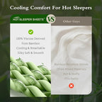Cooling Pillowcases King Size Set of 2, Viscose Derived from Bamboo - Image 2
