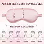 Amrules Sleep Mask Set of 2, Adjustable Silk Eye Mask - Image 2