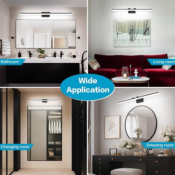 SOLFART Modern LED Vanity Lights 47.2 Inch Bathroom Light Fixtures Over Mirror - Image 6