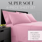 Danjor Linens Bed Sheet Set Cal King - Image 2