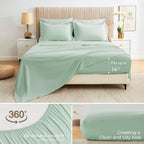 Sasttie King Size Comforter Set, 7 Pieces Bed in a Bag King, Complete Bedding - Image 4
