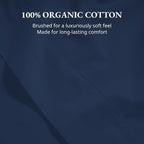 Lane Linen 100% Organic Cotton Full Size Flat Sheet Only - Image 5