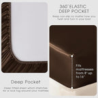 FreshCulture Satin Sheets Twin Size Bed Set - Image 4