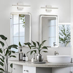 Nickel Bathroom Vanity Light 15.75 inch, 14W Dimmable 5CCT LED Bathroom Light - Image 2