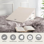 Bamboo Viscose Top Layer Wedge Pillow Case Cover 24" L x 24" W x 7.5" H - Image 4