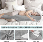 Pregnancy Pillows for Sleeping, E Shaped Maternity Pillow for Pregnant Women - Image 6
