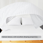 Cotton Flat Sheets Only, 600 TC 100% Cotton Flat Sheet Top Sheet Only, King - Image 9