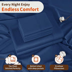 LBRO2M 1000 Thread Count 100% Egyptian Cotton Sheets Set 6 Piece Sets King Bed - Image 5