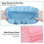6 PCS Shower Caps for Women, Double Side Waterproof Shower Cap, Reusable - Image 5