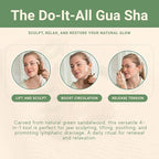 jade & timber Jade Roller & Green Sandalwood Gua Sha Set – Facial & Body - Image 4