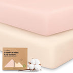 KeaBabies 2-Pack Organic Crib Sheets by KeaBabies
