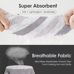 JML Microfiber Bath Towels Set of 2, Super Absorbent, Fast Drying Large Bath - Image 4
