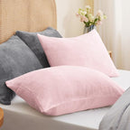 BEDELITE Flannel Pillowcases Standard Set of 2, Super Soft Fleece Pillow Case - Image 2