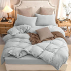 PURE ERA Jersey Knit Duvet Cover Set 100% T-Shirt Cotton Super Soft Comfy 3pc - Image 2