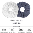 IVARYSS Super Towel Scrunchies for Drying Hair, Absorbent and Soft Microfiber - Image 4