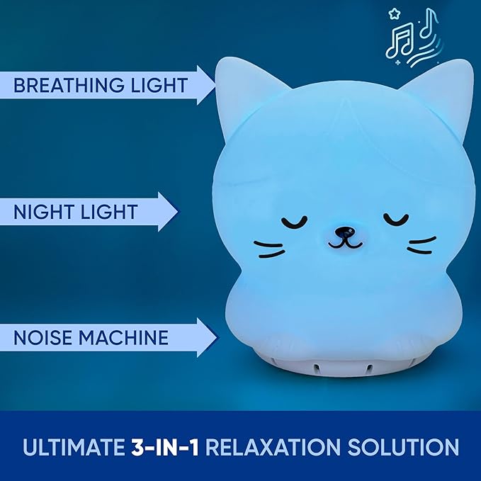 Mindfulness 'Breathing Kitty' | 4-7-8 Guided Visual Meditation Breathing Light - Image 2