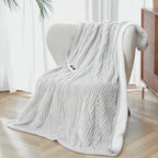 SNUGSUN Heated Blanket Throw Size, Soft and Cozy Electric Heating Blanket by SnugSun