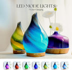 Porseme 280ml Essential Oil Diffuser Glass Color Changing Aroma Air Diffusers - Image 2