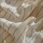 mixinni Striped Duvet Cover Set Twin Size, 3 Piece Cotton Linen Blend Bedding - Image 6