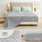 Sasttie Twin Comforter Set, 5 Pieces Reversible Bed in a Bag Twin, Complete - Image 5