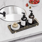 Bathroom Vanity Tray for Countertop Toiletries Perfume Makeup Soap Dispenser - Image 6