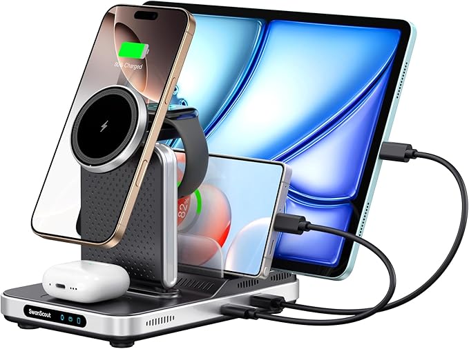 Magnetic Charger for iPhone, SwanScout 901M, Charging Station for Apple by SwanScout
