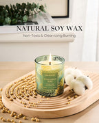 M&SENSE Evergreen Pine Vegan Soy Candles, 8.1oz 42-Hour Slow Burning Non Toxic - Image 3