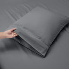 Hearth & Harbor Luxury Soft 6 Piece Bed Sheet Set Extra Deep Pocket Fitted - Image 6