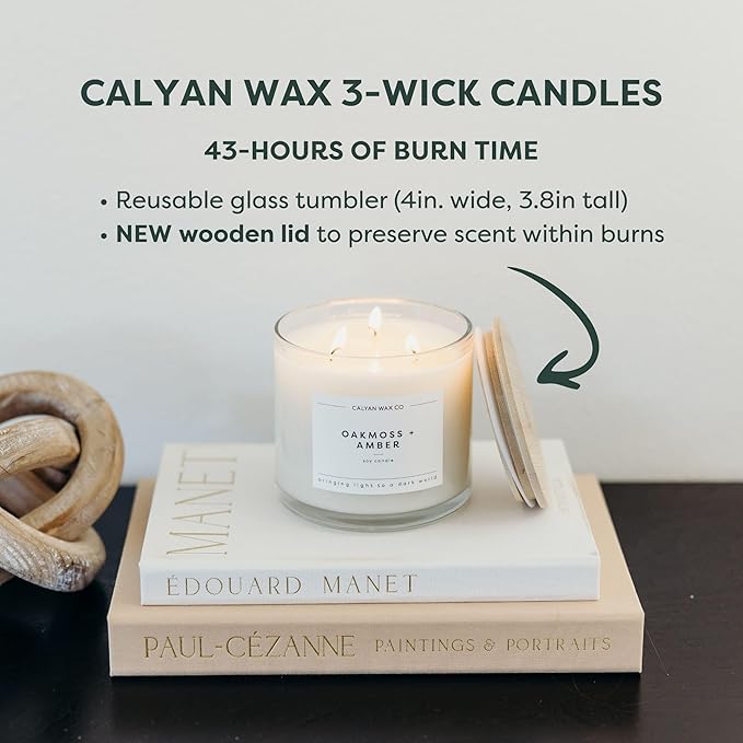 Calyan Wax Co. Aspen & Fog 3 Wick Scented Candle - Image 4