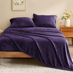 BEDELITE Flannel Sheets Twin Size Purple - Image 2