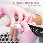 AOMEES Electric Nail File Kit, Rechargeable Professional Manicure Pedicure Kit - Image 7