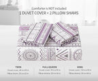 SLEEPBELLA Boho Chic Striped King Size Duvet Cover Set - Image 8