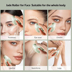 Jade Roller for Face, Gua Sha Facial Tool, Ice Eye Massager for Puffy Eyes & - Image 3
