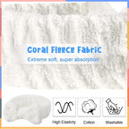 Tigeen 52 Pieces Spa Headband for Washing Face Bulk Soft Coral Fleece Skincare - Image 3